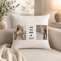 Travesseiro de Foto Personalizado Moderno para Mam