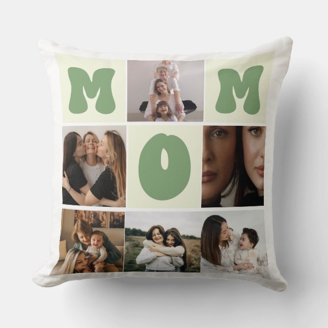 Almofada Travesseiro de Fotografias Personalizado para a Mã (Frente)