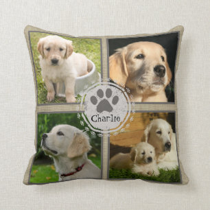 Almofada Travesseiro de Fotos Personalizadas para Cães 4 F