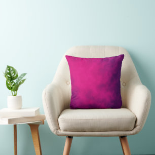 Almofada Travesseiro de fumaça rosa e roxo personalizado -