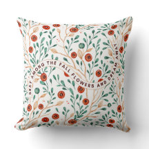 Travesseiro de fundo floral brilhante