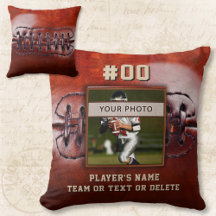 Travesseiro de Futebol Personalizado com Foto do J