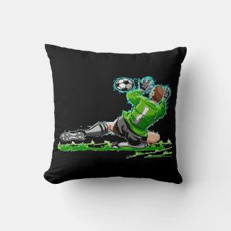 Almofada Travesseiro de futebol preto e branco