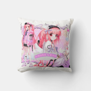 Almofada Travesseiro de Garota de Animação Kawaii