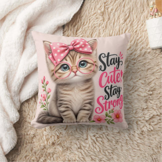 Almofada Travesseiro de Gatinho Fofo – Continue Fofo Contin