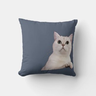Almofada Travesseiro de Gato Branco Fofo | Amante de Gato M