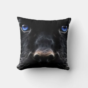 Almofada Travesseiro de Gato de Olhos Azuis Místicos