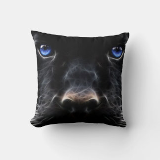 Almofada Travesseiro de Gato de Olhos Azuis Místicos