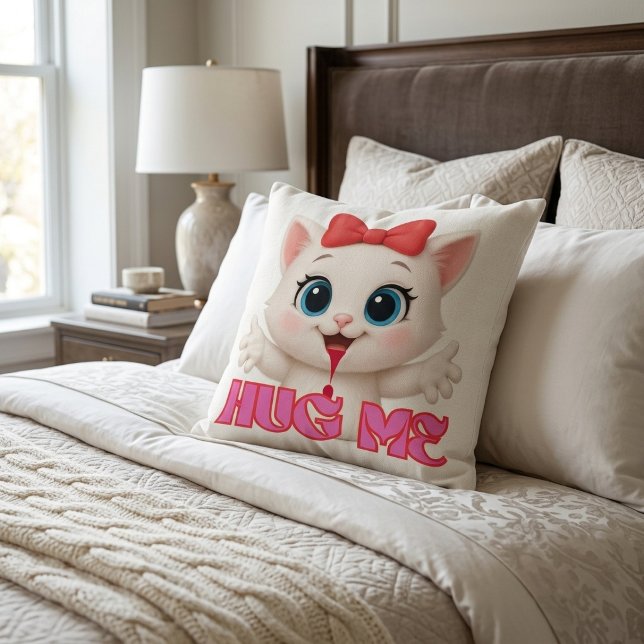 Almofada Travesseiro de Gato Fofo – Design de Decoração de  (cate pillow)