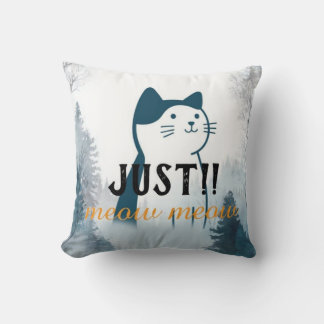 Almofada Travesseiro de Gato Fofo “Meow Meow”