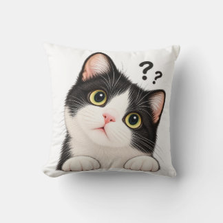 Almofada Travesseiro de Gato Tuxedo Curioso Fofo – Boki Day