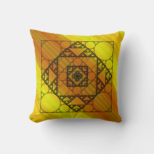 Almofada Travesseiro de Geometria Fractal