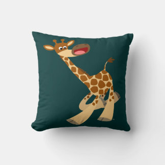 Almofada Travesseiro de Girafa em Ambel de Cartoon Bonito