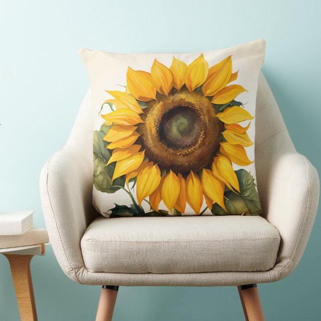 Almofada Travesseiro de girassol - Cushion inspirado por gr (🌻 Nature's Embrace: Extra Large Sunflower Pillow! 🌿)