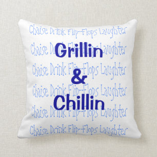 Almofada Travesseiro de Grillin & de Chillin