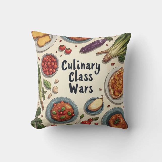 Almofada Travesseiro de Guerra de Classe Culinária (Frente)