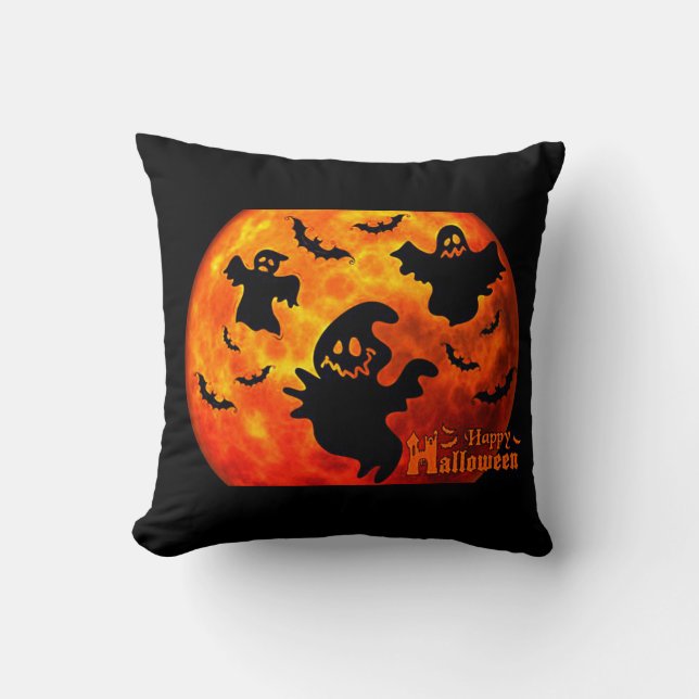 Almofada travesseiro de Halloween 16x16. (Frente)