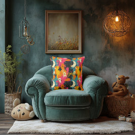 Almofada Travesseiro de Halloween Vivid Haunts com Fantasma