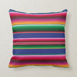 Almofada Travesseiro de Impressão de Serape Mexicano Feliz