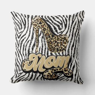 Almofada Travesseiro de Impressão do Leopardo Branco Preto