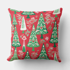 Almofada Travesseiro de inverno com floco de neve moderno -