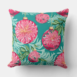 Almofada Travesseiro de inverno com floco de neve moderno -