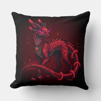 Almofada Travesseiro de jogar Emberveil Neon Rune Criatura