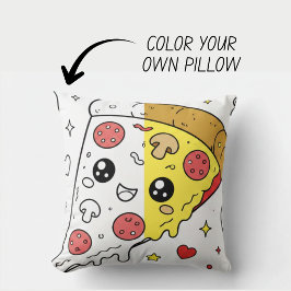 Almofada Travesseiro de Livro de Colorir Kawaii Fofinho