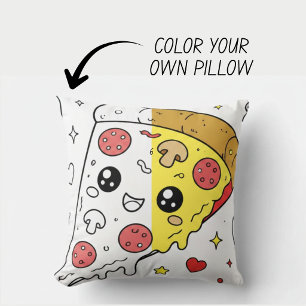 Almofada Travesseiro de Livro de Colorir Kawaii Fofinho