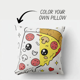 Almofada Travesseiro de Livro de Colorir Kawaii Fofinho