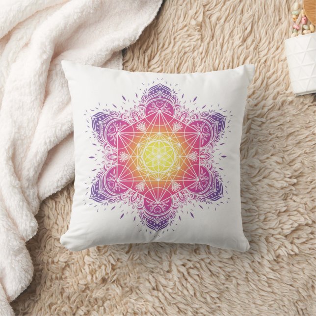 Almofada Travesseiro de meditação | mandala | metatron (Cobertor)