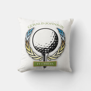 Almofada Travesseiro de modelo de golfista monograma de des