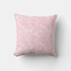 Almofada Travesseiro de mosaico do triângulo rosa Pastel