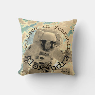 Almofada Travesseiro de Motivação de Foguete de Astronauta