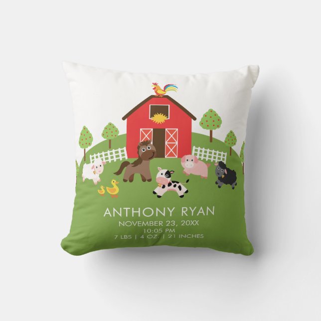 Almofada Travesseiro De Nascentes De Quintal De Criação De  (Frente)