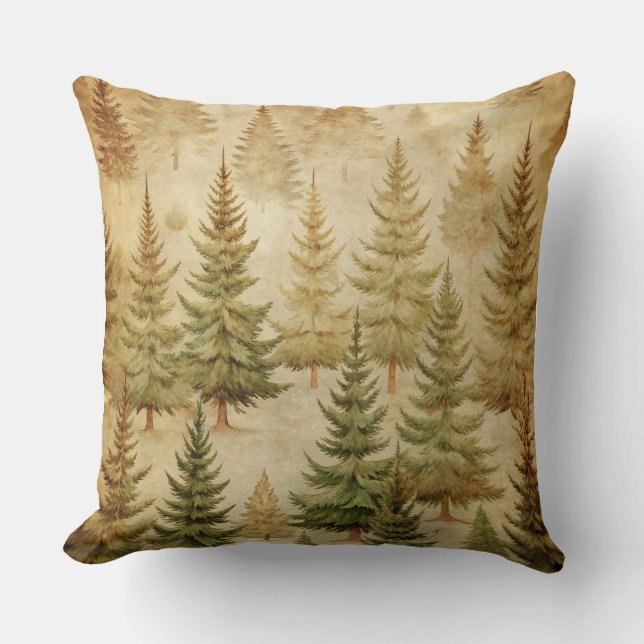 Almofada Travesseiro de natais vintages - Design de feriado (Frente)