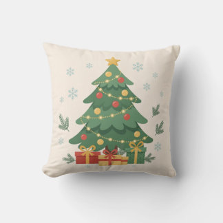 Almofada Travesseiro de Natal Árvore de Natal Decorada Pres
