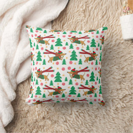 Almofada Travesseiro de Natal Dachshund