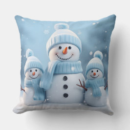 Almofada Travesseiro de Natal de Boneco de Neve Fofo