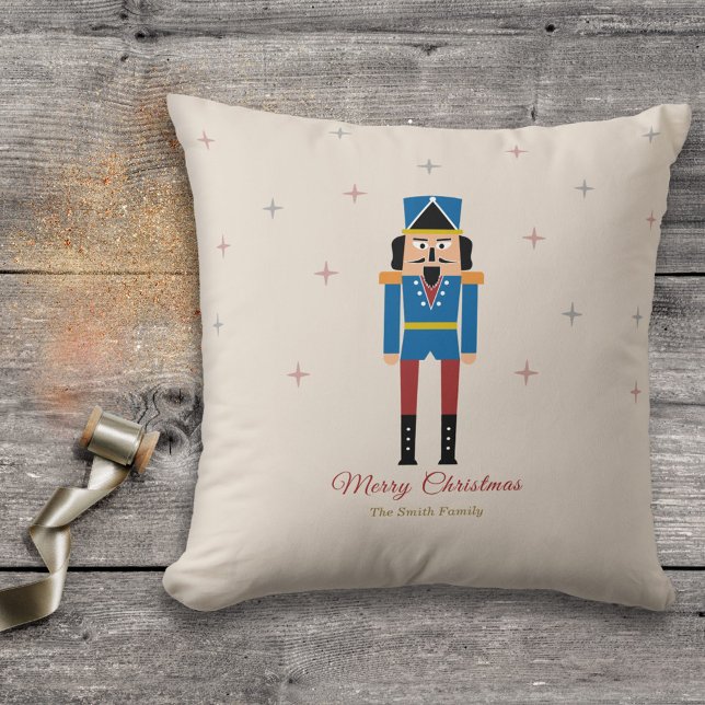 Almofada Travesseiro de Natal do Noz-Cracker (Nutcracker Christmas Pillow)