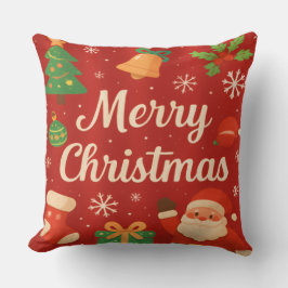 Almofada Travesseiro de Natal Feliz