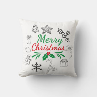 Almofada Travesseiro de Natal Fofo com Desenhos