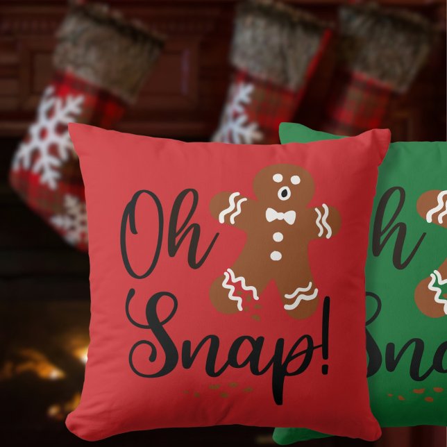 Almofada Travesseiro de Natal Oh snap (Criador carregado)