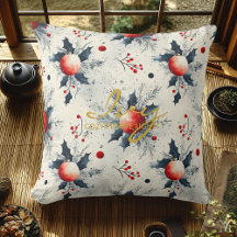 Travesseiro de Natal Personalizado com Nome e Cota