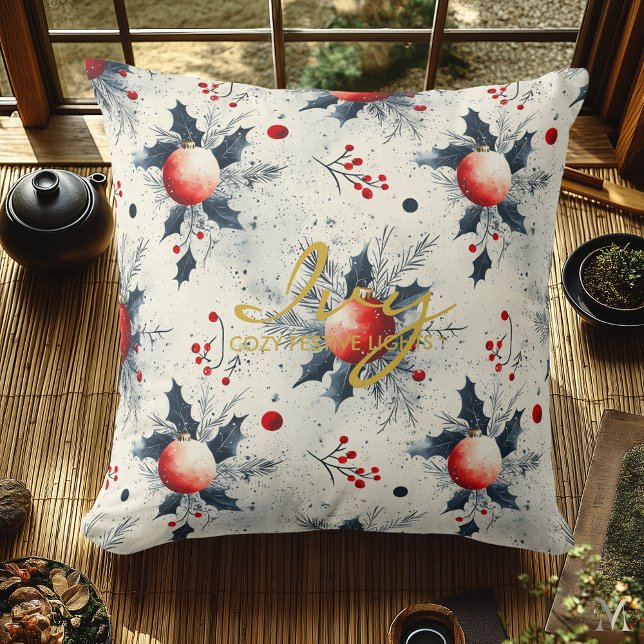 Almofada Travesseiro de Natal Personalizado com Nome e Cota (Criador carregado)