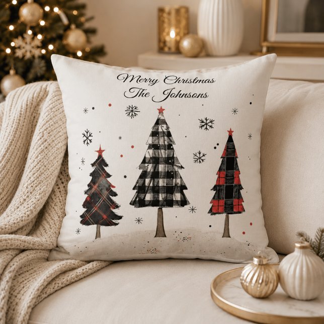 Almofada Travesseiro de Natal Personalizado com Xadrez para (Criador carregado)