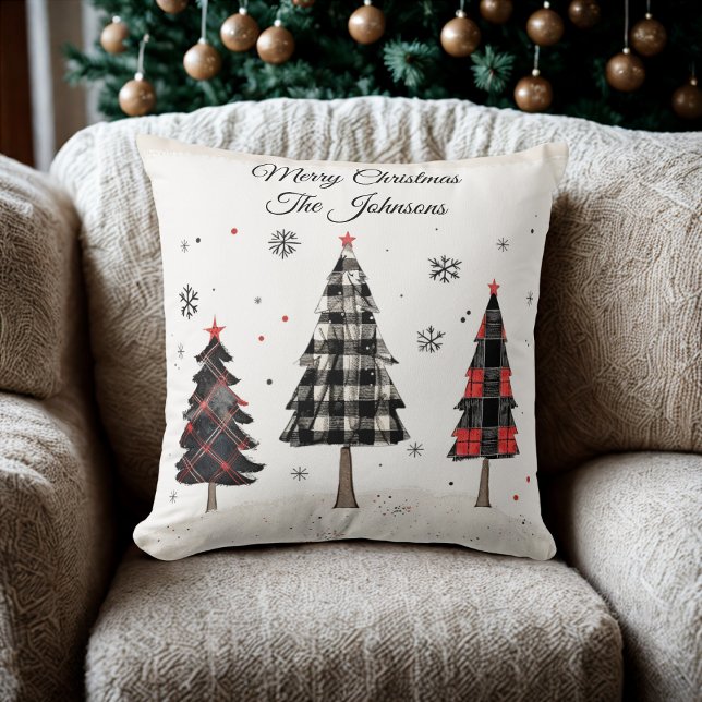 Almofada Travesseiro de Natal Personalizado com Xadrez para (Criador carregado)