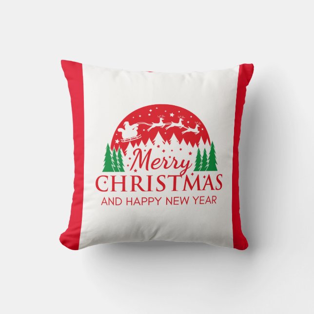 Almofada Travesseiro de Natal Red Top Quality para Presente (Frente)