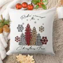 Travesseiro de Natal Rockin – Design de Árvore Ret