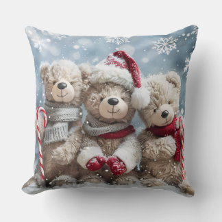Almofada Travesseiro de Natal Urso Teddy Fofo